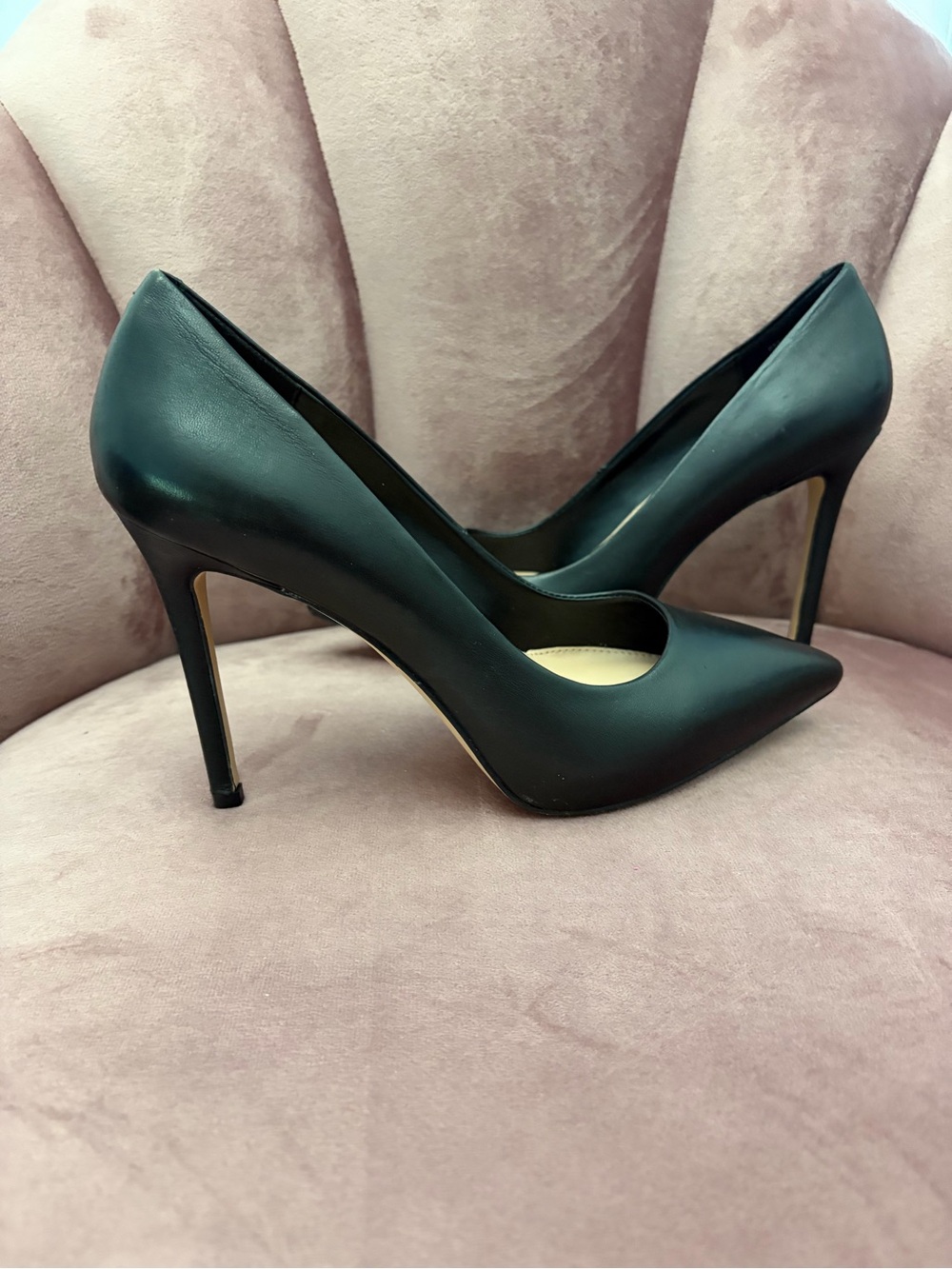 BCBG Black Pointed-Toe Stiletto Pump - Women Shoes